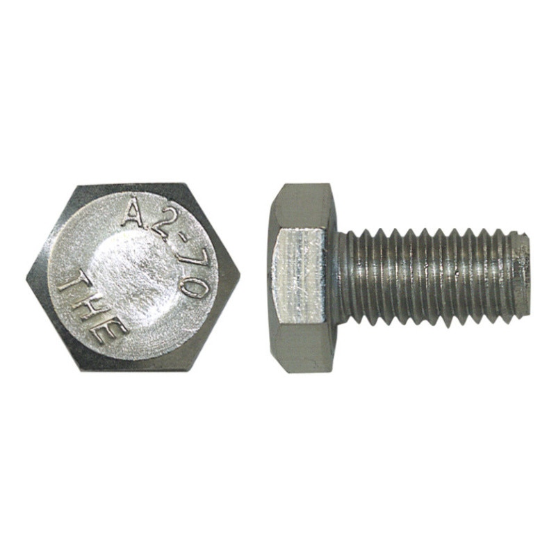 Surub metric,filet complet, cap hexagonal, DIN 933 - Inox A2, - 10x40