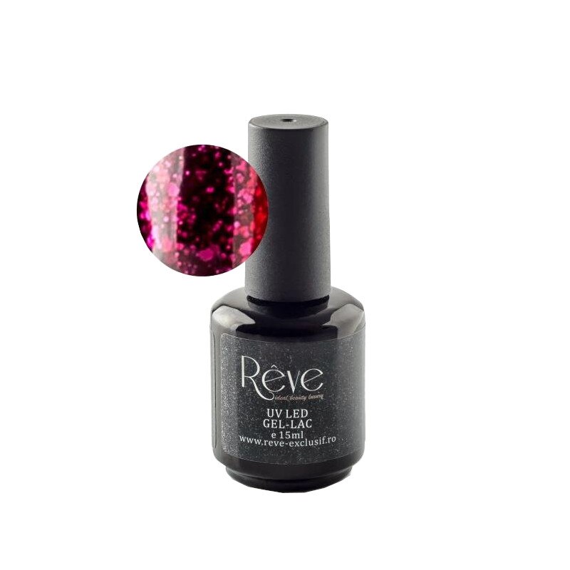 Lac de unghii, Reve, Domino, UV, 15 ml