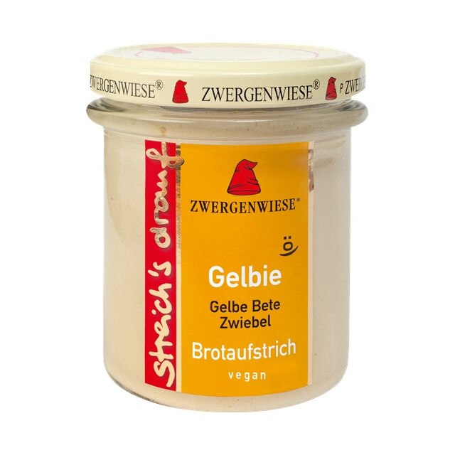 Crema tartinabila vegetala Gelbie cu sfecla galbena si ceapa Bio Zwergenwiese 160 g