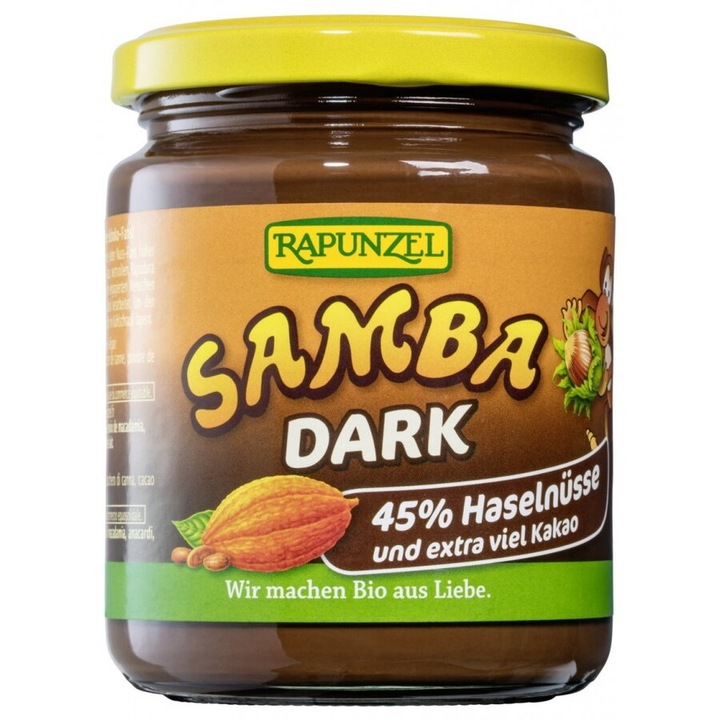 Crema Samba dark vegana bio, 250g, Rapunzel