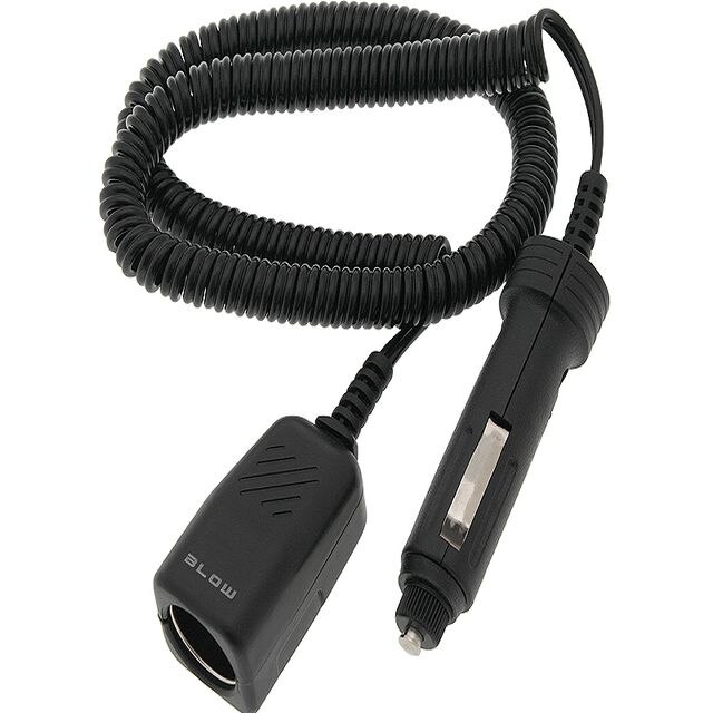 Cablu prelungitor bricheta auto, 12/24Vm, 10A, cablu spiralat, lungime 210 cm