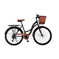Bicicleta City Vision Holiday , Culoare Negru/Maro Roata 26" Otel