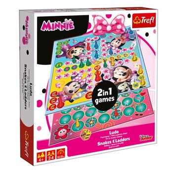 Joc de societate 2 in 1, Zola® , Minnie Mouse , 4 ani + Joc de societate 2 in 1, Zola® , Minnie Mouse , 4 ani +