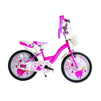 Bicicleta Copii Vision Princesse Culoare Roz Roata 20 Bicicleta Copii Vision Princesse Culoare Roz Roata 20