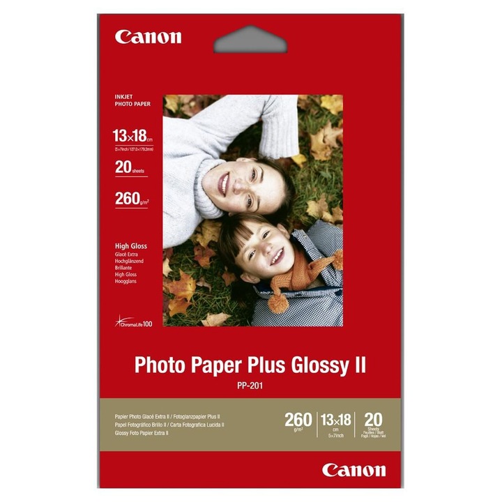 Hartie foto Canon PP-201, 13x18 cm, 20 coli, 2311B018AA