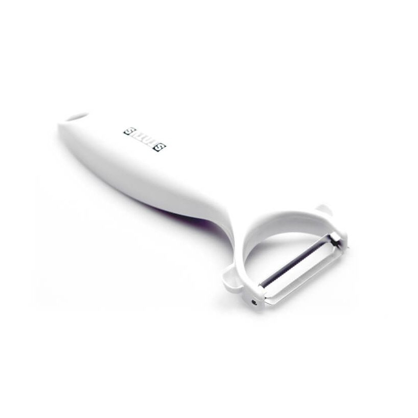 Decojitor de legume si fructe Status, inox inoxidabil, 15 cm, alb