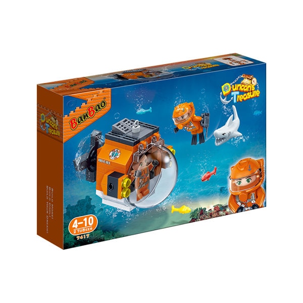 Set de constructie multicolor BanBao 84 piese, Explorator de capsule