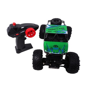 Masina Crazy Burst cu Telecomanda pentru Copii, Verde Masina Crazy Burst cu Telecomanda pentru Copii, Verde