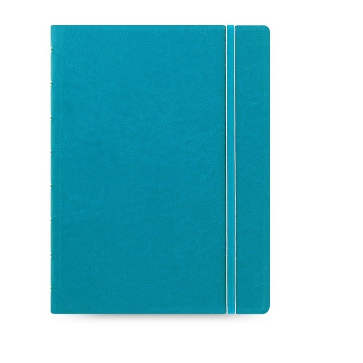 Agenda A5 nedatata cu spirala si rezerve FILOFAX Notebook Classic, Aqua