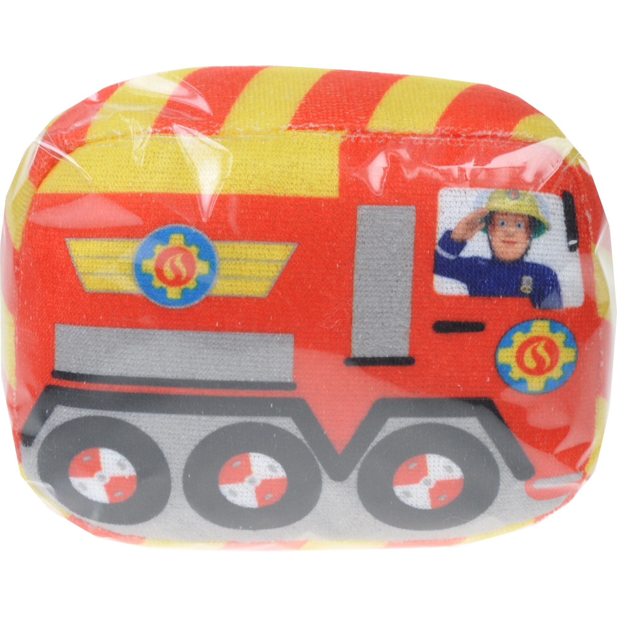 Burete de baie pentru copii NOVOKIDS™ Disney Originals Fireman Sam Squashy Washy , textura catifelata, model Pompierul Sam