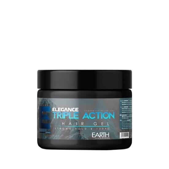Gel de par, Elegance, triple action, 150 ml, albastru