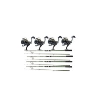 Set 4 Lansete, Carp-Master, Cat1, lungime 3.00 m, echipate cu 4 mulinete DA60, pentru pescuit la crap