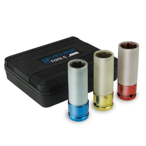 Set tubulare impact cu protectie de silicon pentru jenti aluminiu, 1/2