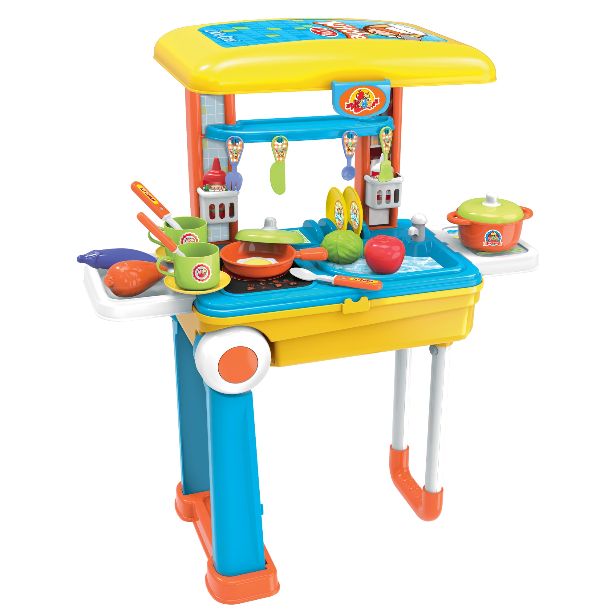 Bucatarie pentru copii Buba Little Chef 008-926A, Galben / Albastru