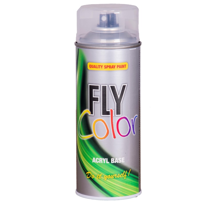 Vopsea spray decorativa Fly Color, lac lucios, 400ml