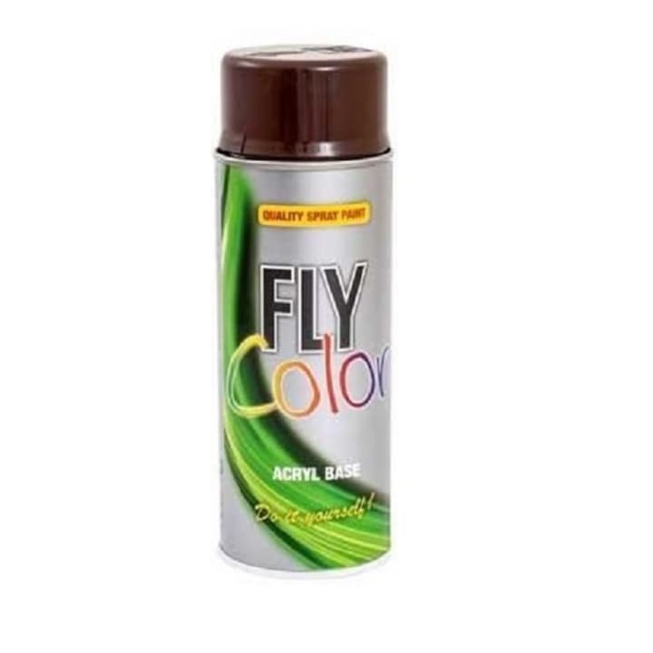Vopsea spray decorativa Fly Color, maro nuca, RAL 8011, 400ml