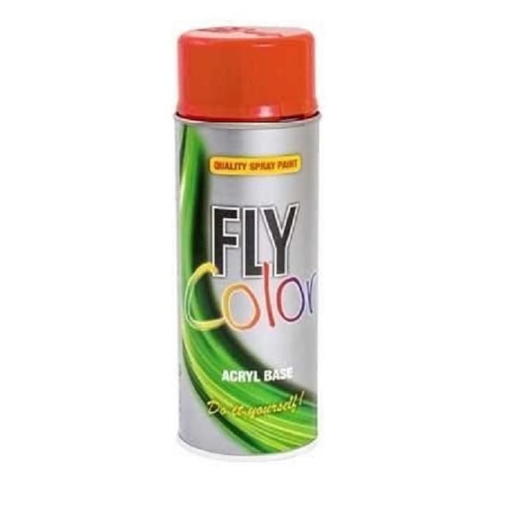 Vopsea spray decorativa Fly Color, portocaliu pur, RAL 2004, 400ml