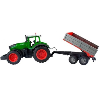 Tractor Double Eagle, Tractor cu remorca, Telecomanda 1:16 2.4GHz RTR - Verde Tractor Double Eagle, Tractor cu remorca, Telecomanda 1:16 2.4GHz RTR - Verde
