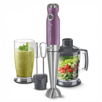 Mixer vertical Sencor SHB 5603VT, 4 in 1, 1000W, 20 viteze, Violet Mixer vertical Sencor SHB 5603VT, 4 in 1, 1000W, 20 viteze, Violet