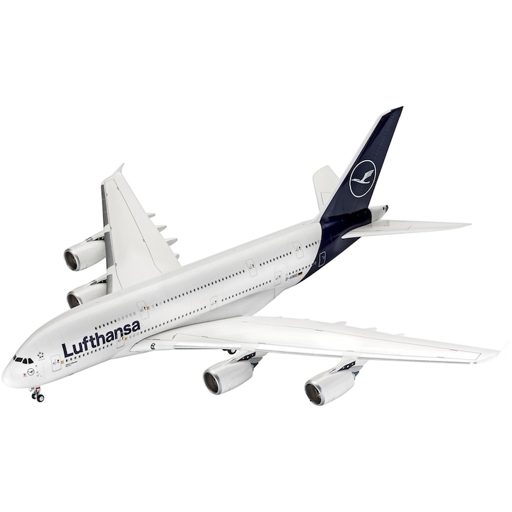Macheta aeromodele de construit Revell Airbus A380-800 Lufthansa New Livery 1:144 REV 03872