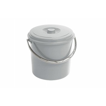 Cuva curba 16l cu capac gri 241751 Cuva curba 16l cu capac gri 241751