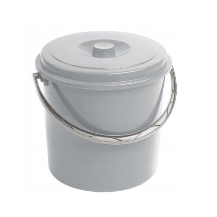 Cuva curba 16l cu capac gri 241751