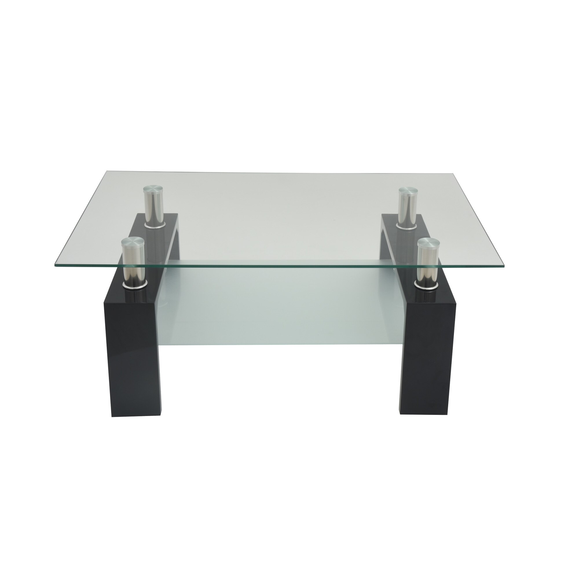 Masa cafea, CB, MC-19, Negru lucios, 100 X 60 X 45 cm