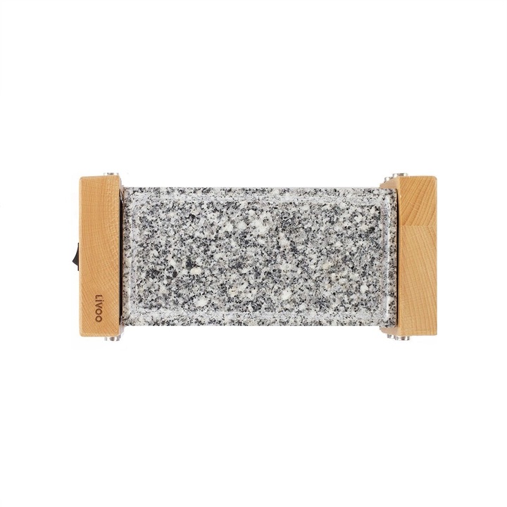 Gratar raclette din piatra de granit pentru 2 persoane, 350 W Livoo DOC218