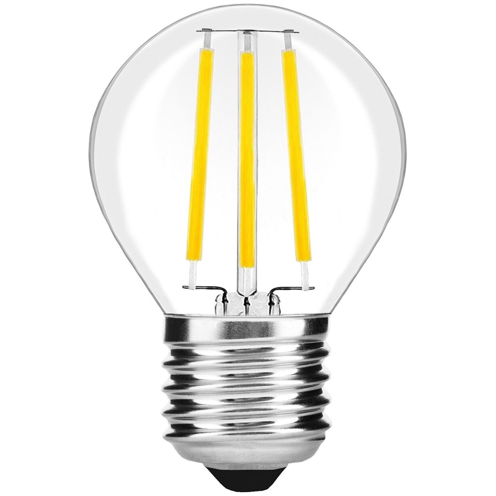 Set 3 Becuri Avide LED filament, luminozitate mare HL, mini glob 7W E27 lumina neutra-4000K 810lm