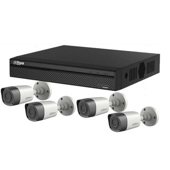 Kit 4 camere supraveghere exterior DAHUA full hd cu XVR DAHUA 1080P 4 canale Kit 4 camere supraveghere exterior DAHUA full hd cu XVR DAHUA 1080P 4 canale