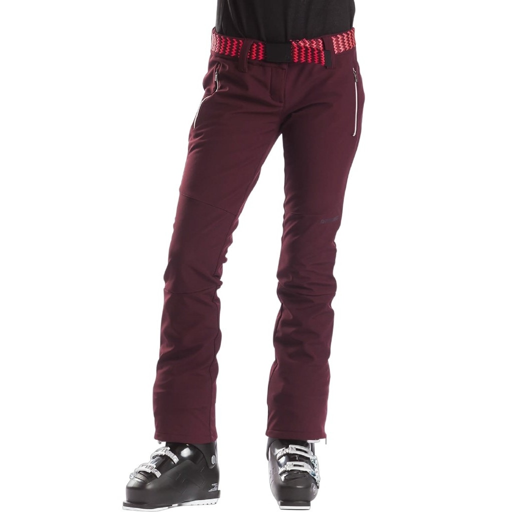 Pantaloni de schi, cu membrana Dripex si cusaturi sudate, Fundango Galena pentru femei, Bordeaux, Marime L