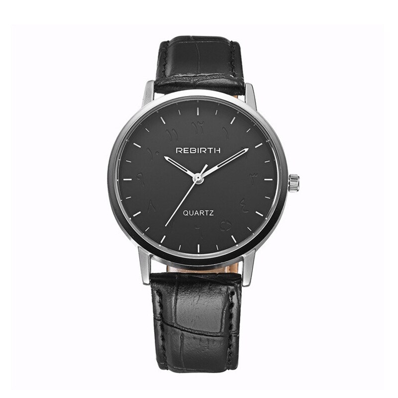 Ceas Quartz REBIRTH Twelve Arabic Signs Negru 9951152