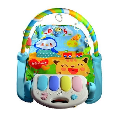 Saltea De Joaca Muzicala Bebelusi Centru De Activitati Cu Telecomanda 85 Cm Play Mat 5 In 1 Jucarii Detasabile Proiectie Lumini Si Sunete Pian Baietei Fetite Multicolor 0 Luni Emag Ro