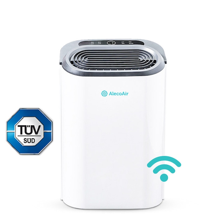 Dezumidificator si purificator AlecoAir D14 PURIFY, WiFi, Ionizare, 12 l /24h, HEPA, Uscare Rufe, Display digital