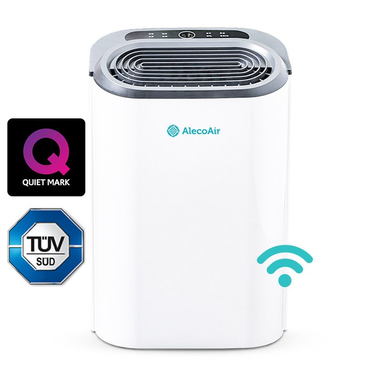 Dezumidificator si purificator cu consum redus de energie AlecoAir D16 PURIFY, 16 l /24h, HEPA, Uscare Rufe, Display digital