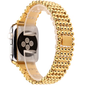 Curea iUni compatibila cu Apple Watch 1/2/3/4/5/6, 40mm, Luxury, Otel Inoxidabil, Gold Curea iUni compatibila cu Apple Watch 1/2/3/4/5/6, 40mm, Luxury, Otel Inoxidabil, Gold