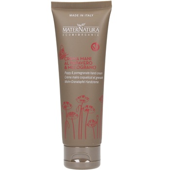 Crema de maini cu mac si rodie 40ml MaterNatura Crema de maini cu mac si rodie 40ml MaterNatura