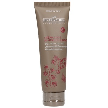 Crema de maini cu flori de cires 40ml MaterNatura Crema de maini cu flori de cires 40ml MaterNatura