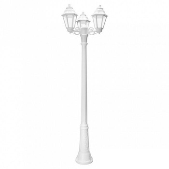 Stalp Gigi Alb 3 brate Bisso cu 3 Felinare Anna 6W Stalp Gigi Alb 3 brate Bisso cu 3 Felinare Anna 6W