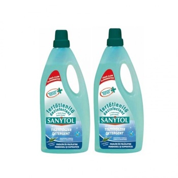 Set Solutie dezinfectant pardoseli Sanytol cu parfum de eucalipt , 2X 5L Set Solutie dezinfectant pardoseli Sanytol cu parfum de eucalipt , 2X 5L