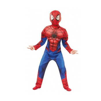 Costum Deluxe Spiderman cu muschi, Marvel, XL, 9 - 10 ani, 140 cm Costum Deluxe Spiderman cu muschi, Marvel, XL, 9 - 10 ani, 140 cm