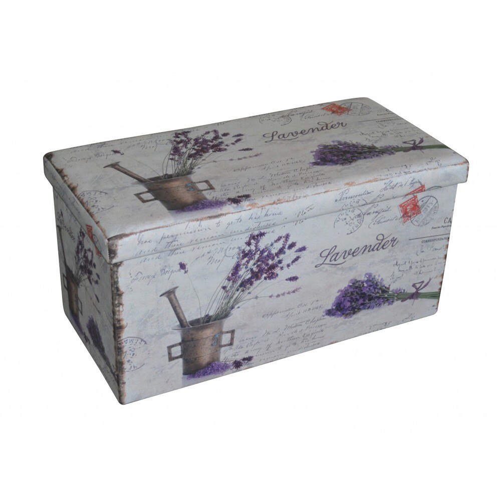 Taburet pliabil dreptunghiular Lavanda Design