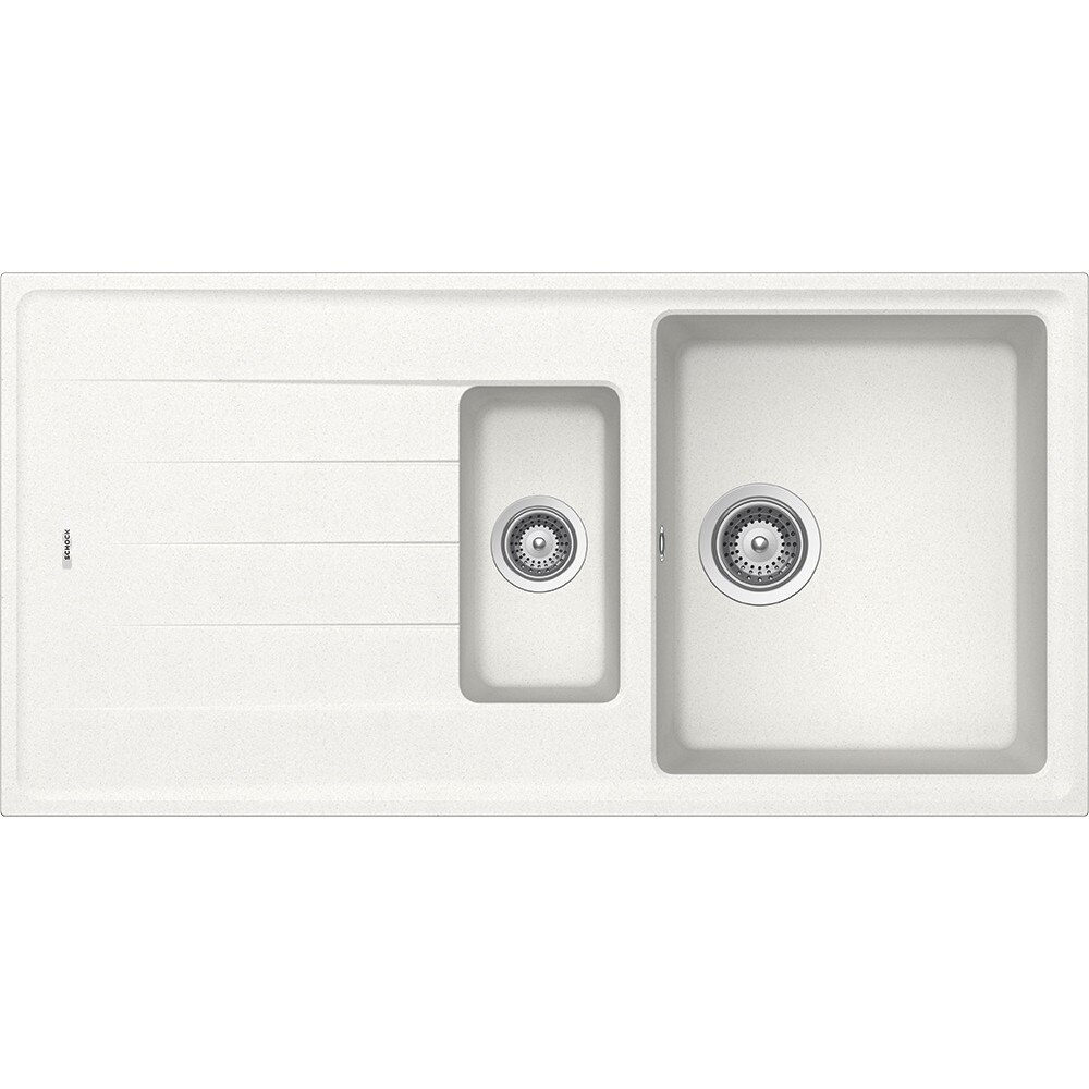 Chiuveta Granit Schock Element D-150 Alpina Cristalite 1000 x 500 mm, adancime cuva 180 mm, reversibila, montare pe blat