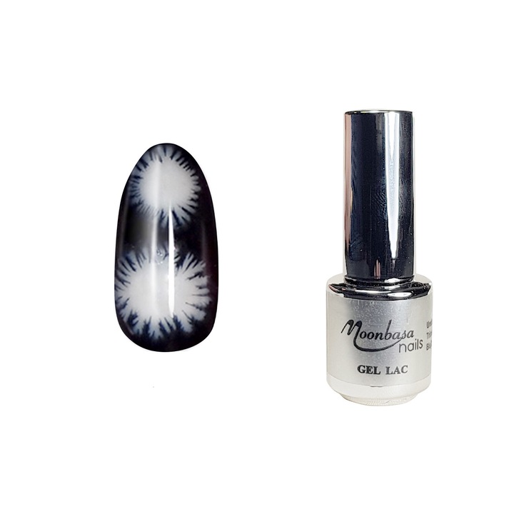 Oja semipermanenta, Snow Ice Gel, MoonbasaNails, 4ml, 722, Lucioasa, Alb