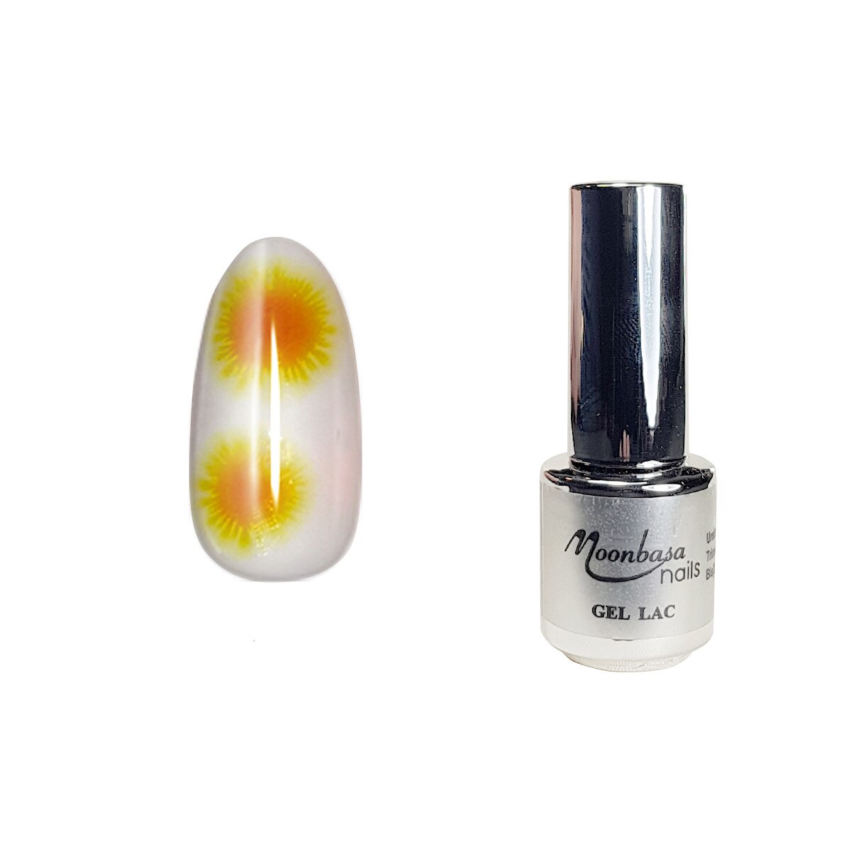 Oja semipermanenta, Snow Ice Gel, MoonbasaNails, 4ml, 728, Lucioasa, Galben