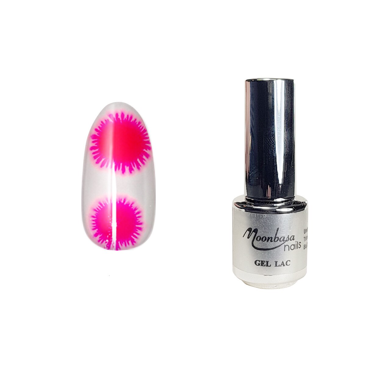 Oja semipermanenta, Snow Ice Gel, MoonbasaNails, 4ml, 731, Lucioasa, Roz neon