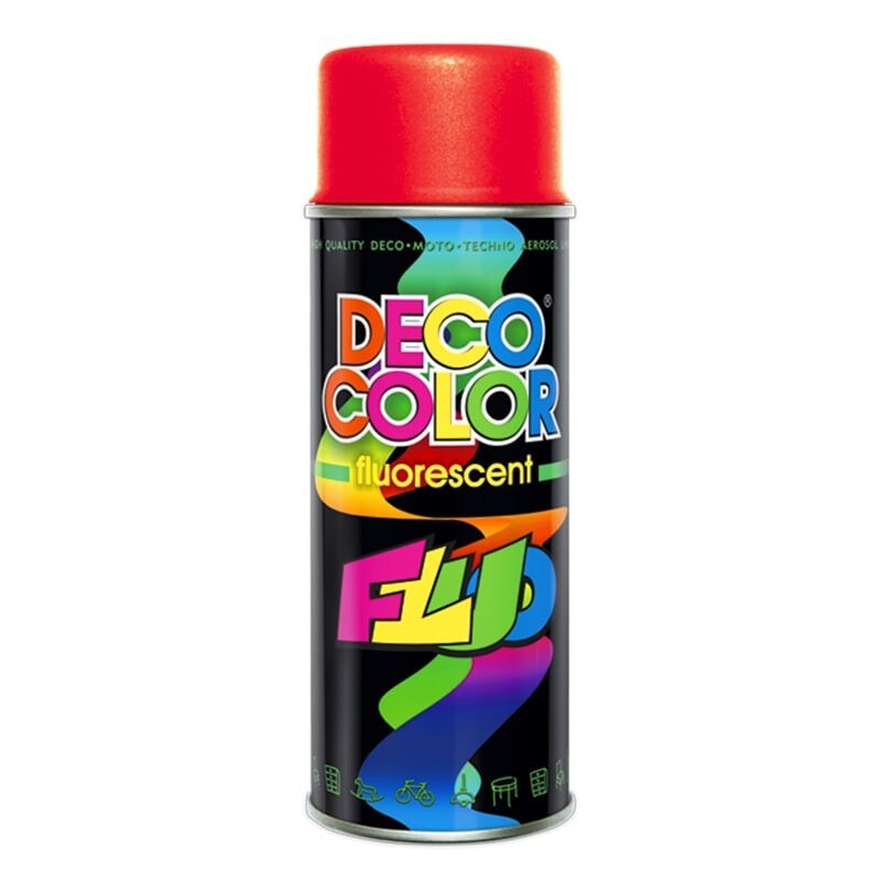 Vopsea fluorescenta Spray fluorescent rosu 400 ml Deco Color
