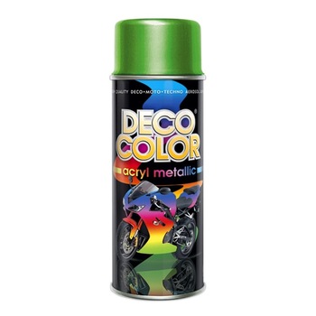 Spray vopsea auto metalizat verde 400 ml Deco Color Spray vopsea auto metalizat verde 400 ml Deco Color