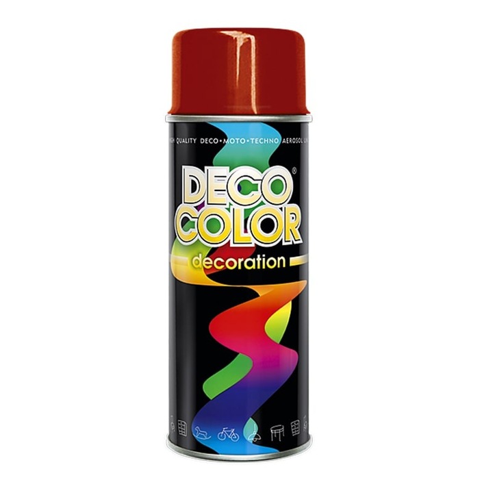 Spray vopsea auto RAL 3000 Rosu Aprins 400 ml Deco Color