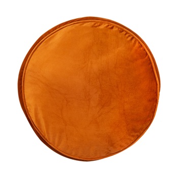 Perna decorativa din catifea rotunda, ruginiu - Butopea Perna decorativa din catifea rotunda, ruginiu - Butopea